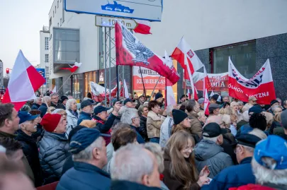 Manifestacja "Solidarni z Bąkiewiczem"