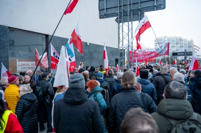 Manifestacja "Solidarni z Bąkiewiczem"