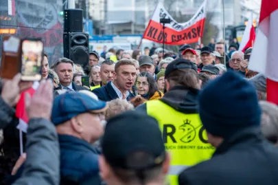 Manifestacja "Solidarni z Bąkiewiczem"