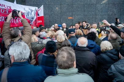 Manifestacja "Solidarni z Bąkiewiczem"