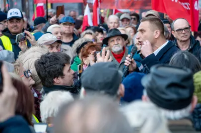 Manifestacja "Solidarni z Bąkiewiczem"