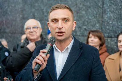 Manifestacja "Solidarni z Bąkiewiczem"