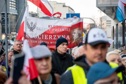 Manifestacja "Solidarni z Bąkiewiczem"