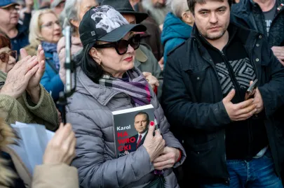 Manifestacja "Solidarni z Bąkiewiczem"