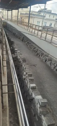 Remont rampy na dworcu w Gdyni w połowie gotowy