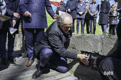 Wmurowanie kamienia węgielnego pod budowę Muzeum Westerplatte
