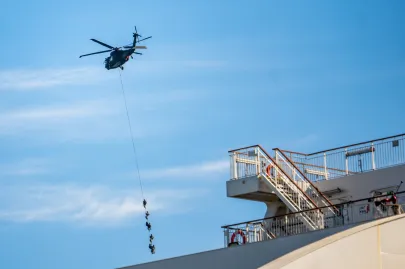 Pokaz manewrów wojskowych w Porcie Gdynia