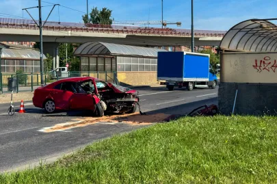 Skutki wypadku przy Bramie Żuławskiej 