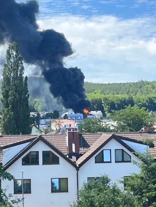Rumia Biała Rzeka pożar
