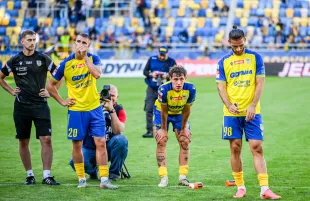Arka Gdynia - ŁKS Łódź 1:1. Znów "nie dowieźli" prowadzenia. Nie tylko przez karny