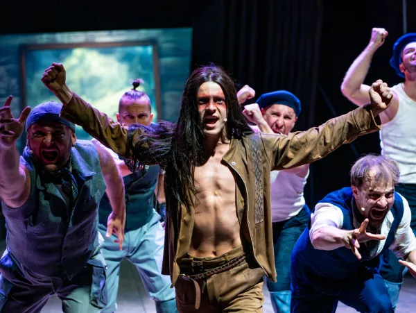 Próba medialna spektaklu Moby Dick w Teatrze Muzycznym w Gdyni