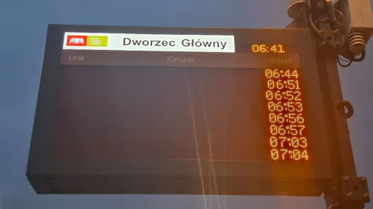 Awaria tablic na Dworcu Głownym w Gdańsku