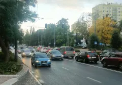 Policja kieruje ruchem w Sopocie