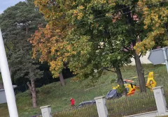 Śmigłowiec ratunkowy wyspa Sobieszewska
