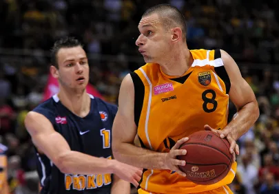 Filip Dylewicz i Donatas Motiejunas