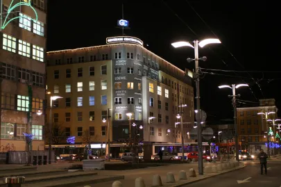 Gdynia ul.Świętojańska nocą