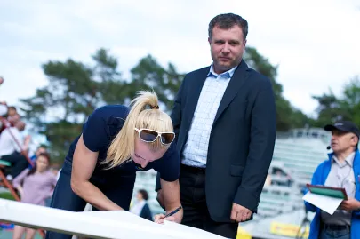 Anna Rogowska i Jacek Karnowski