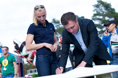 Anna Rogowska i Jacek Karnowski