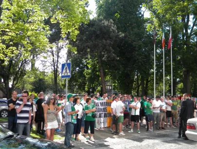 kibice Irlandczyków w Sopocie