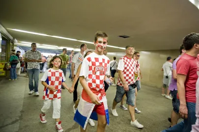 w drodze na stadion