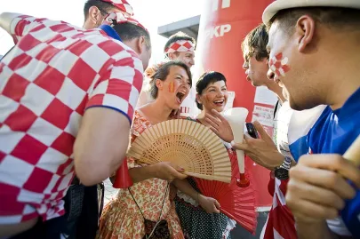 w drodze na stadion