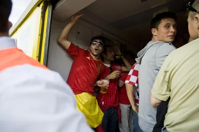 w drodze na stadion