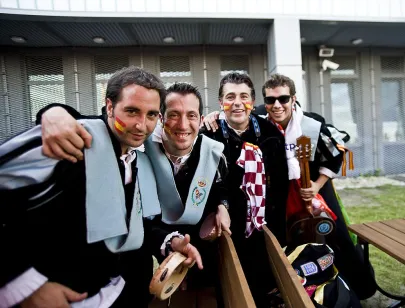 w drodze na stadion
