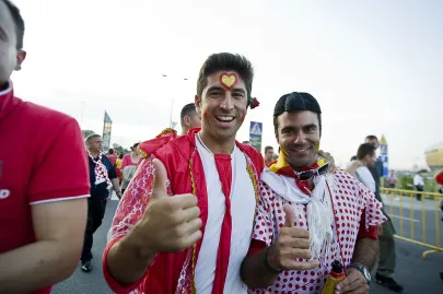 w drodze na stadion