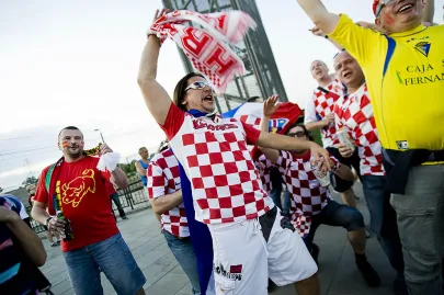 w drodze na stadion