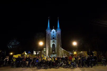 Wieczorny przejazd rowerowy w 3 rocznicę śmierci Jana Pawła II