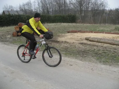męczący podjazd do zamku - trening przez Harpaganem