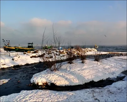 Orłowo zimą.