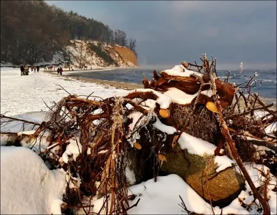 Orłowo zimą.