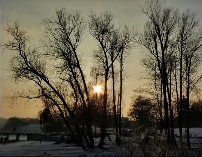 Orłowo zimą.