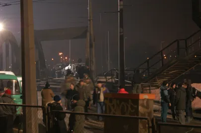 Czołgi na ulicach Gdyni. Zdjęcia do filmu "Czarny czwartek"