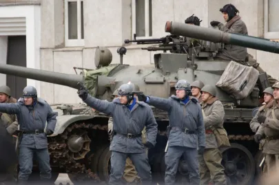 Przed magistratem - pacyfikacja demonstracji