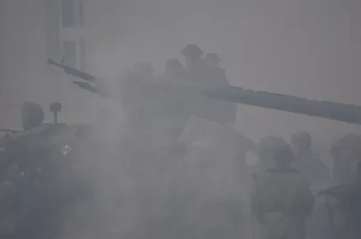 Przed magistratem - pacyfikacja demonstracji