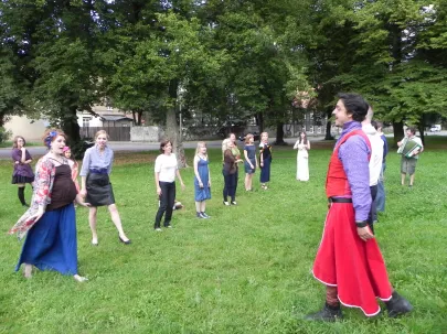 Hermiona i Poliksenes na festynie