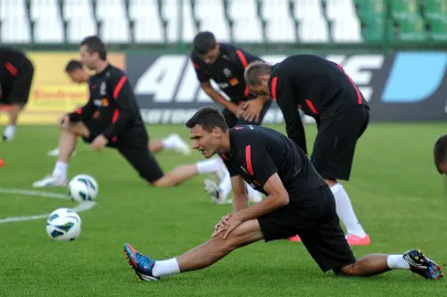 Trening polskiej reprezentacji w piłce nożnej