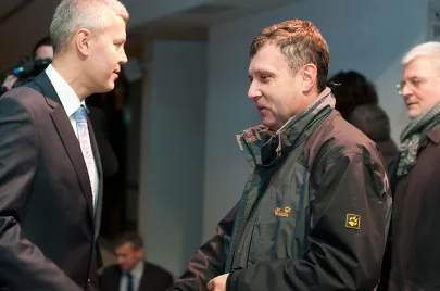 Michał Kaczorowski i Jacek Karnowski