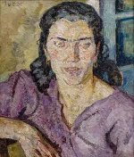 3 Mela Muter
(1876 Warszawa - 1967 Paryż)
Portret kobiety w fioletowej bluzce