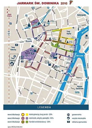 Mapa Jarmarku św. Dominika