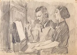 Józef Mehoffer "Duet przy pianinie"