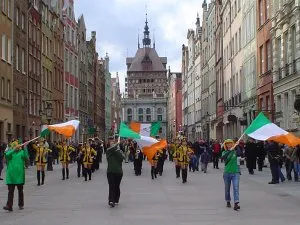 Zeszłoroczna parada w dzień św. Patryka odbyła się na Trakcie Królewskim w Gdańsku.