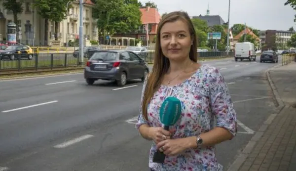 Reporterka Radia Gdańsk Joanna Stankiewicz