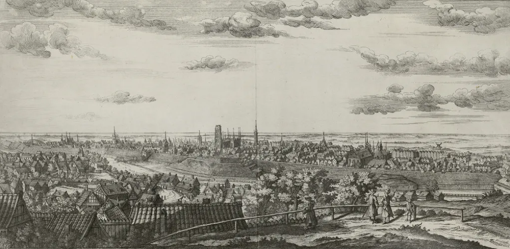 Mattheaus Deisch, Panorama Gdańska widziana z Biskupiej Górki, 1761 – 1765