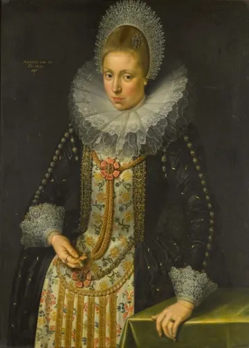 Franz Kessler?, Portret Suzanny van Uffelen (1593 - ?), 1625, płótno, olej