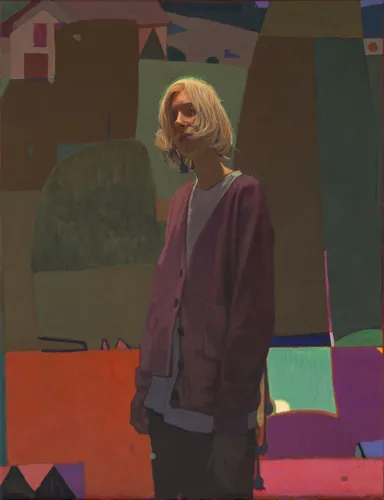 Przemysław Blejzyk (Sainer), Ola w Dusznikach, akryl na płótnie, 120x90cm,2019, Kolekcja Pawła Kita
