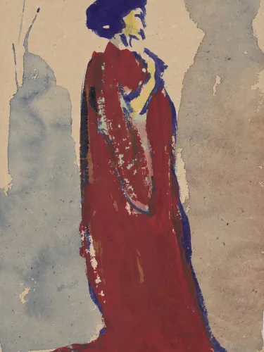Emil Nolde, Kobieta w czerwieni
