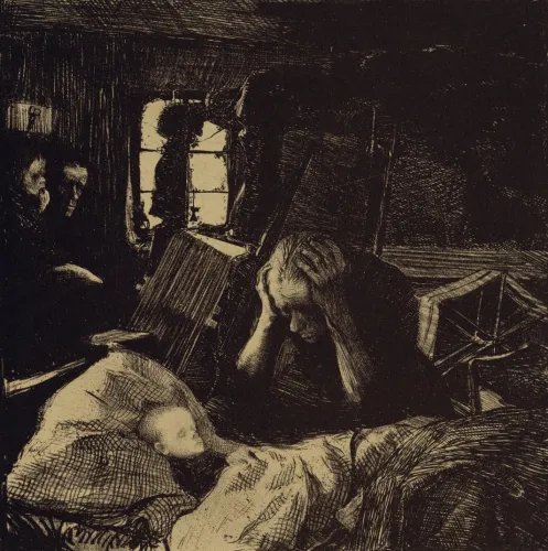 Käthe Kollwitz, Nie, (z serii “Powstanie tkaczy”)